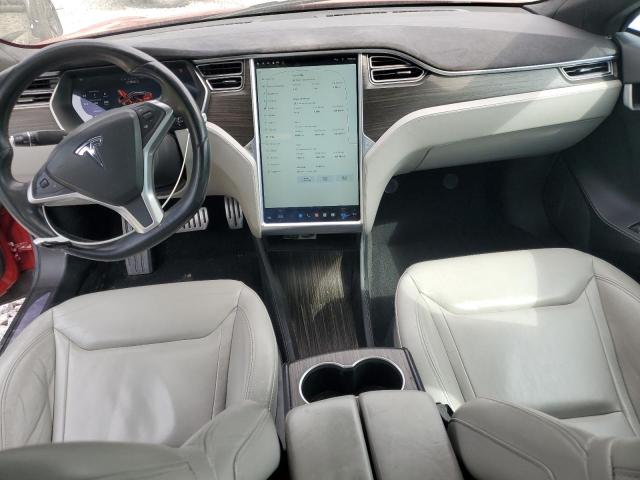 5YJSA1E45FF111824 - 2015 TESLA MODEL S Կարմիր լուսանկար 8