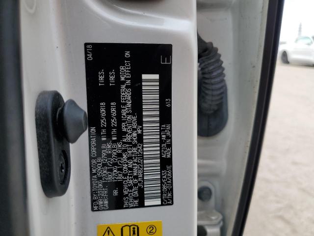 JTJYARBZ2J2112642 - 2018 LEXUS NX 300 BASE თეთრი ფოტო 13