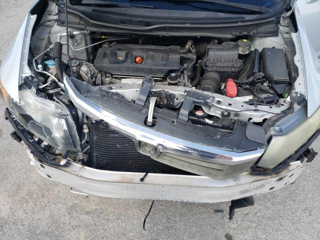 2HGFB2F98CH595400 - 2012 HONDA CIVIC EXL ვერცხლისფერი ფოტო 12