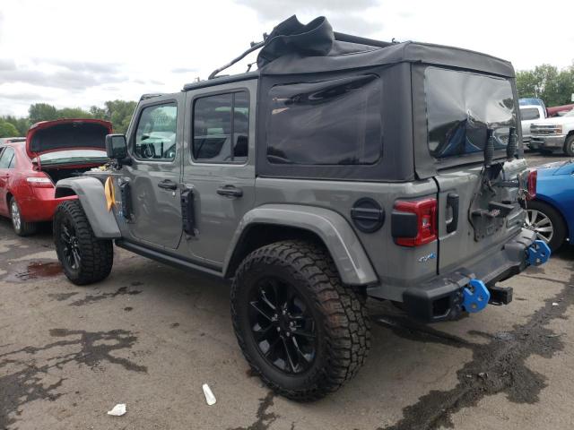 1C4JJXP68NW205266 - 2022 JEEP WRANGLER U SAHARA 4XE GRAY photo 2