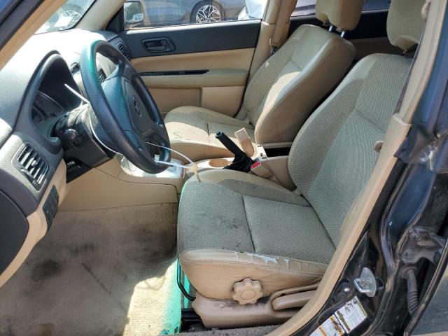 JF1SG63675H734916 - 2005 SUBARU FORESTER 2.5X BLACK photo 7