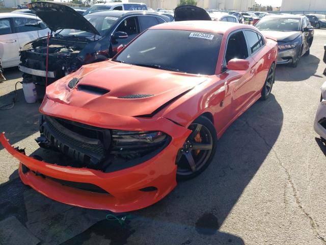 2C3CDXL97JH338825 - 2018 DODGE CHARGER SRT HELLCAT ORANGE photo 1