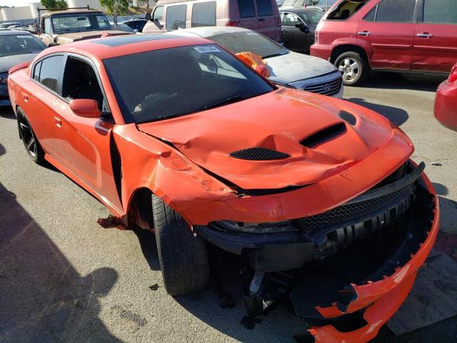 2C3CDXL97JH338825 - 2018 DODGE CHARGER SRT HELLCAT ORANGE photo 4