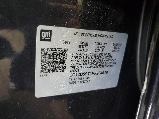 1G1ZD5ST1PF204676 - 2023 CHEVROLET MALIBU LT 蓝色 照片 12