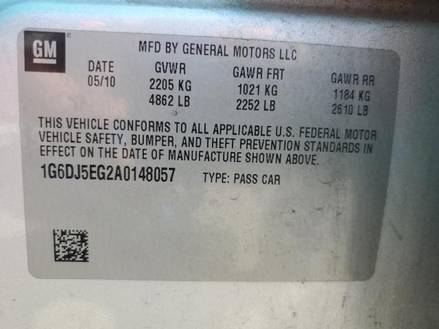 1G6DJ5EG2A0148057 - 2010 CADILLAC CTS PERFORMANCE COLLECTION Серебристый фото 12