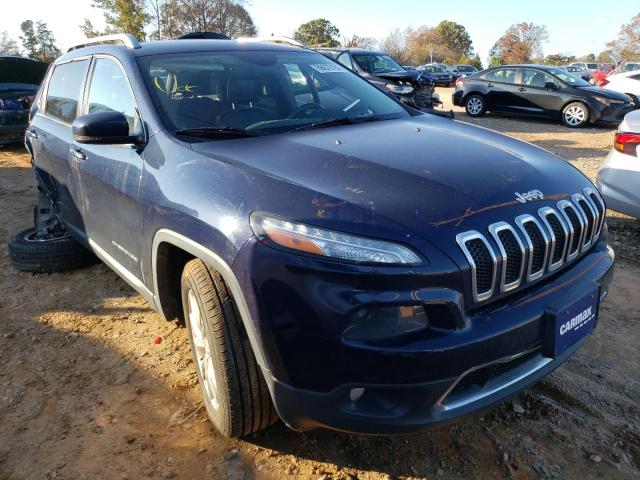 1C4PJMDSXEW219079 - 2014 JEEP CHEROKEE LIMITED BLUE photo 1