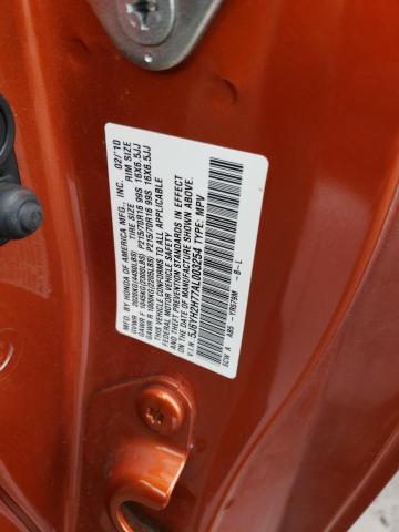 5J6YH2H77AL003254 - 2010 HONDA ELEMENT EX ORANGE photo 13