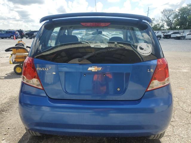 KL1TD66667B695025 - 2007 CHEVROLET AVEO BASE Mavi foto 6
