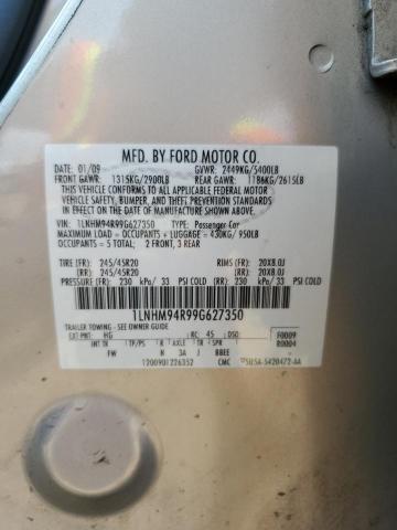 1LNHM94R99G627350 - 2009 LINCOLN MKS CREAM photo 13