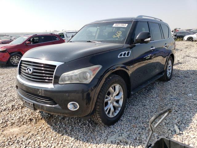 JN8AZ2NE1E9062136 - 2014 INFINITI QX80 BLACK photo 1