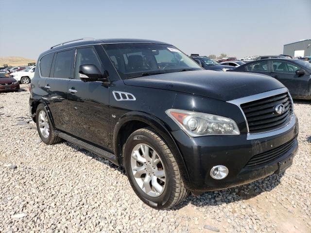 JN8AZ2NE1E9062136 - 2014 INFINITI QX80 BLACK photo 4