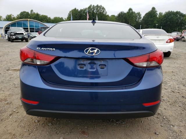 5NPDH4AE4GH689940 - 2016 HYUNDAI ELANTRA SE BLUE photo 6