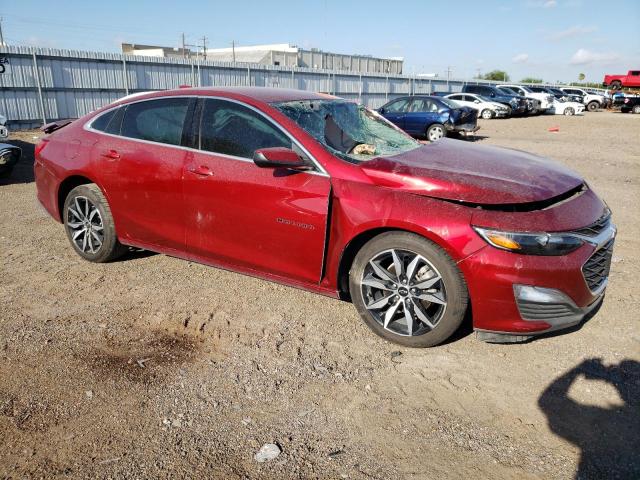 1G1ZG5ST7MF077225 - 2021 CHEVROLET MALIBU RS BURGUNDY photo 4