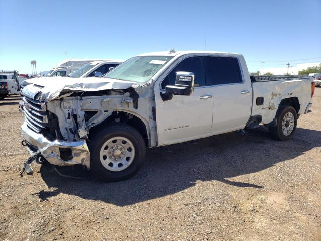 1GT49UEY0MF170021 - 2021 GMC SIERRA K3500 SLT WHITE photo 1