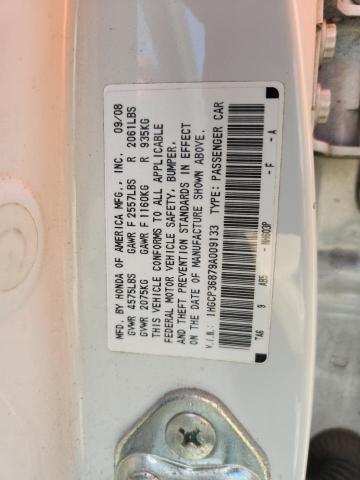 1HGCP36879A009133 - 2009 HONDA ACCORD EXL WHITE photo 12