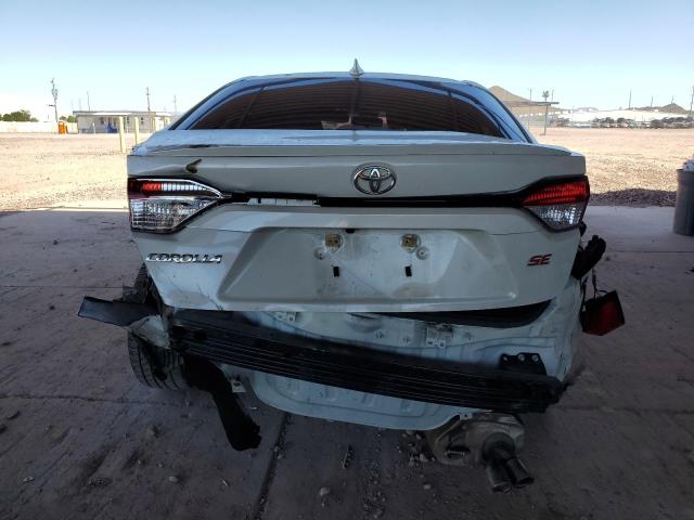 5YFS4MCE0MP093366 - 2021 TOYOTA COROLLA SE WHITE photo 6