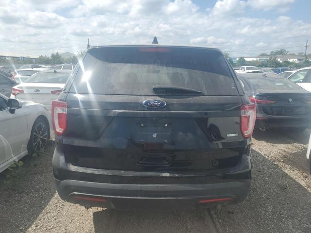 1FM5K8AR4HGB83221 - 2017 FORD EXPLORER POLICE INTERCEPTOR შავი ფოტო 6