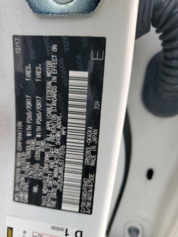 JTEZU5JR8J5177076 - 2018 TOYOTA 4RUNNER SR5 Weiß Foto 13