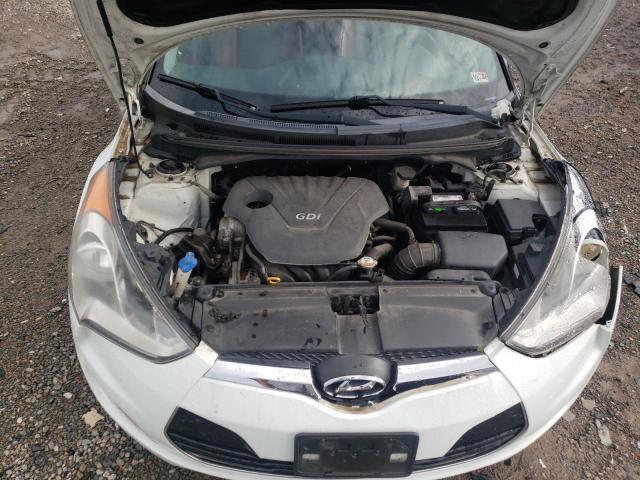 KMHTC6AD9CU078679 - 2012 HYUNDAI VELOSTER WHITE photo 11