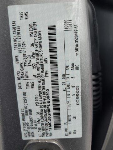 1FMCU0GN0PUB08300 - 2023 FORD ESCAPE ACTIVE SILVER photo 13