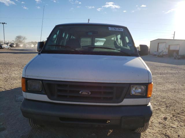 1FMNE11W17DA11958 - 2007 FORD ECONOLINE E150 WAGON WHITE photo 5