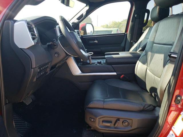 5TFNA5DB4NX010721 - 2022 TOYOTA TUNDRA CREWMAX PLATINUM Rot Foto 7