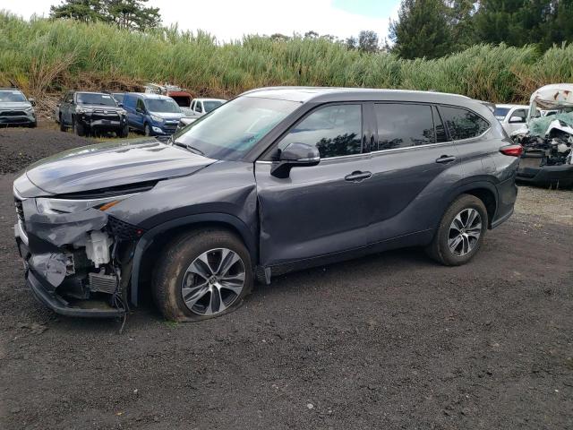 5TDHZRAH6NS546243 - 2022 TOYOTA HIGHLANDER XLE GRAY photo 1