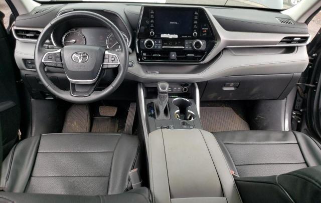 5TDHZRAH6NS546243 - 2022 TOYOTA HIGHLANDER XLE GRAY photo 8