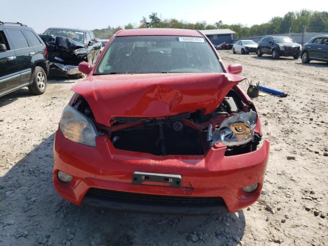 2T1KR32E57C655313 - 2007 TOYOTA COROLLA MA XR RED photo 5