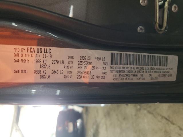 3C4NJCBBXLT159084 - 2020 JEEP COMPASS LATITUDE GRAY photo 13