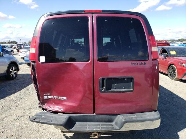 1GKFH15T141138730 - 2004 GMC SAVANA G1500 RED photo 6