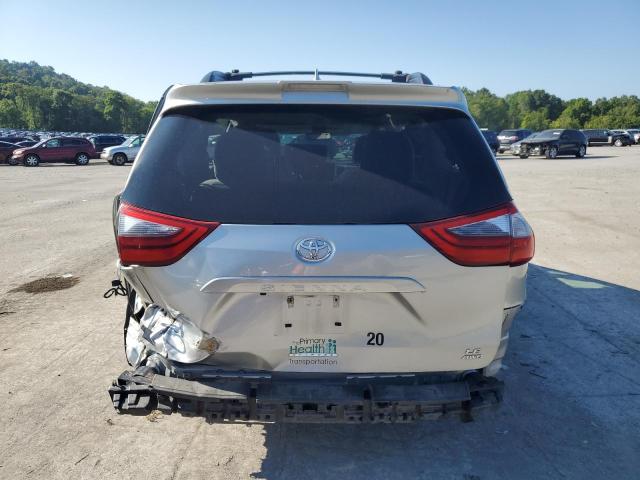 5TDJZ3DC4LS231341 - 2020 TOYOTA SIENNA LE SILVER photo 6