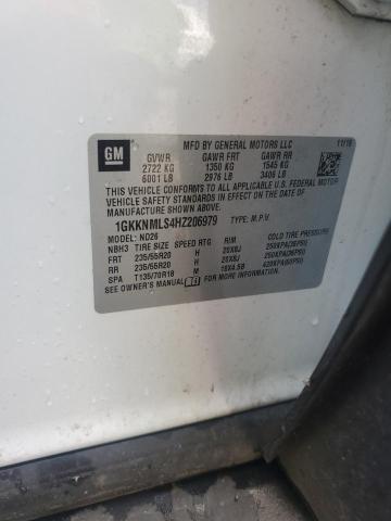 1GKKNMLS4HZ206979 - 2017 GMC ACADIA SLT-1 白色 照片 14