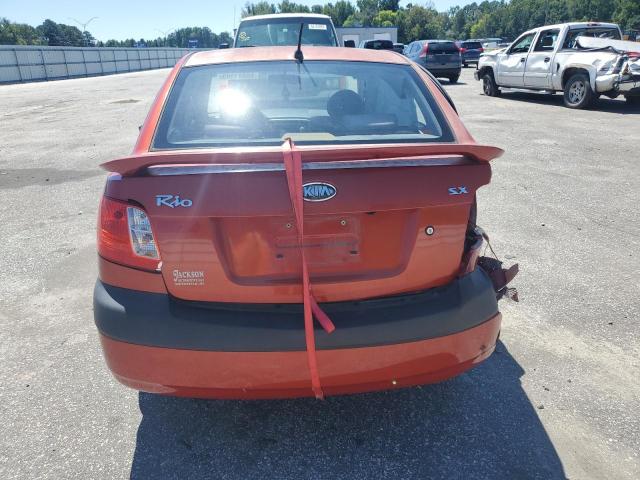 KNADE123686309705 - 2008 KIA RIO BASE RED photo 6