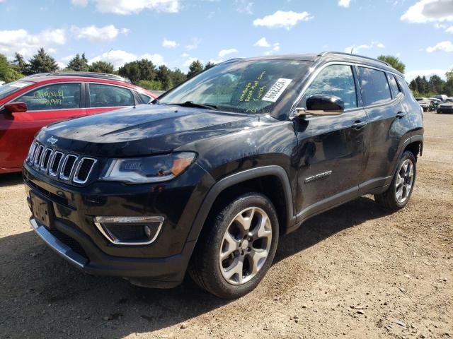 3C4NJDCBXJT340624 - 2018 JEEP COMPASS LIMITED BLACK photo 1