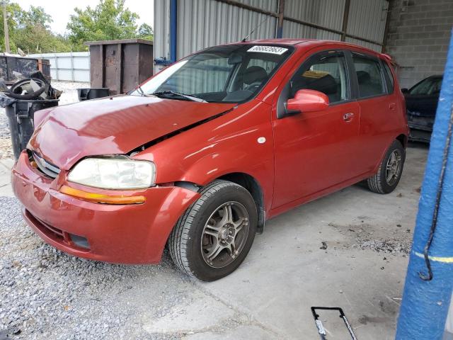 KL1TD666X6B566378 - 2006 CHEVROLET AVEO BASE RED photo 1