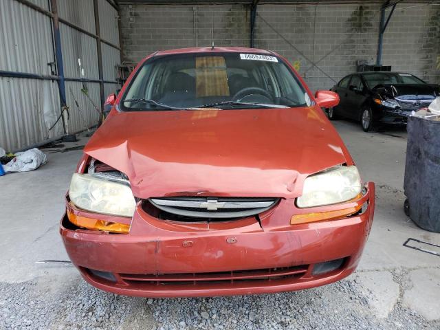 KL1TD666X6B566378 - 2006 CHEVROLET AVEO BASE RED photo 5