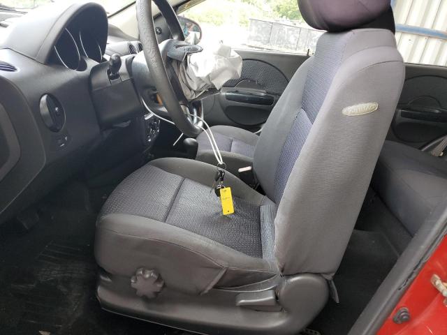 KL1TD666X6B566378 - 2006 CHEVROLET AVEO BASE RED photo 7