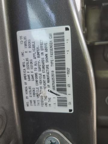 1HGCM56876A053519 - 2006 HONDA ACCORD EX GRAY photo 12