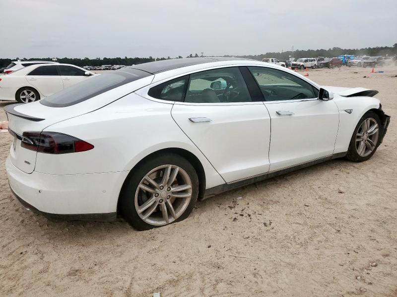 5YJSA1E28FF103618 - 2015 TESLA MODEL S Սպիտակ լուսանկար 3
