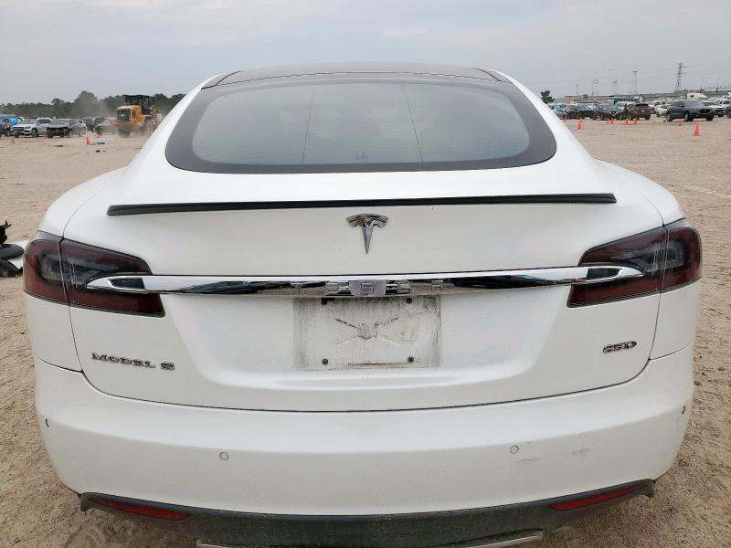 5YJSA1E28FF103618 - 2015 TESLA MODEL S Սպիտակ լուսանկար 6