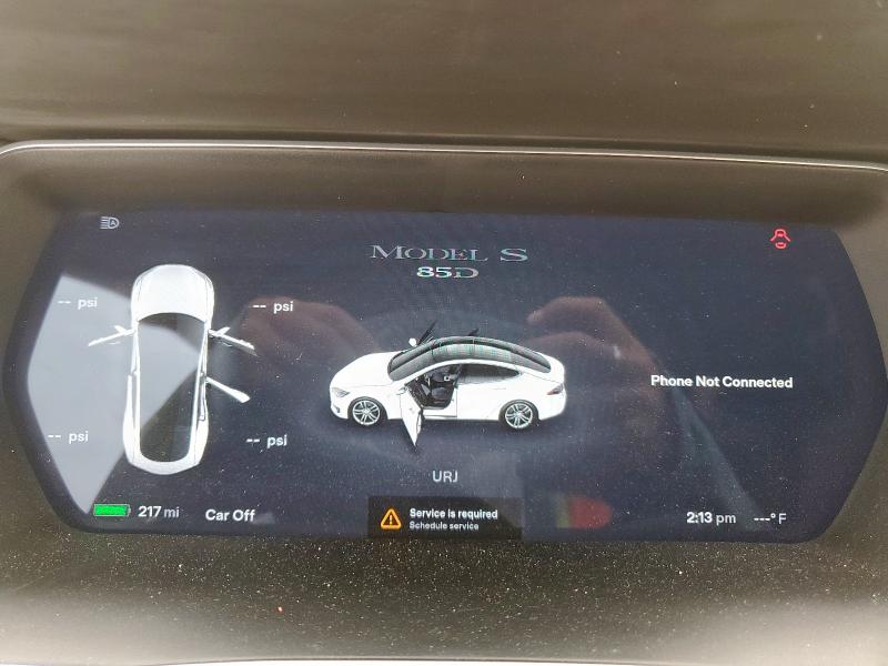 5YJSA1E28FF103618 - 2015 TESLA MODEL S Սպիտակ լուսանկար 9