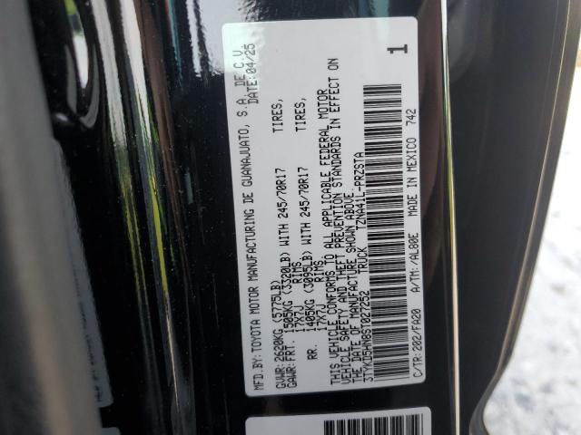 3TYKD5HN8ST027252 - 2025 TOYOTA TACOMA DOUBLE CAB BLACK photo 12