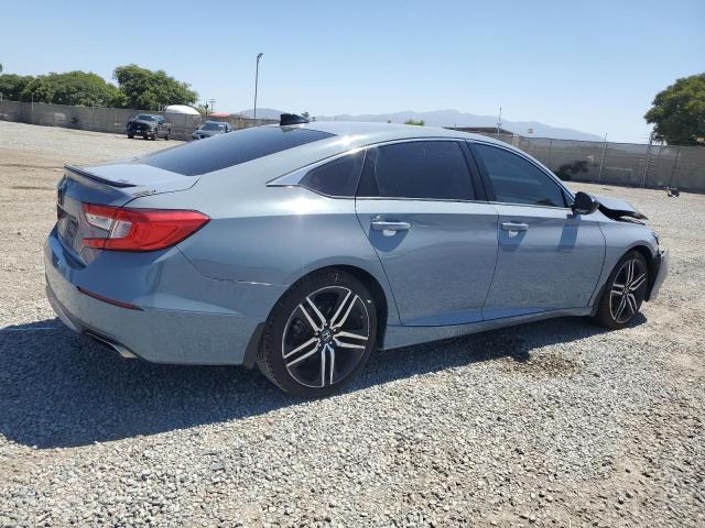 1HGCV1F34NA005971 - 2022 HONDA ACCORD SPORT BLUE photo 3