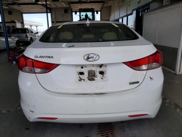 5NPDH4AE5DH233330 - 2013 HYUNDAI ELANTRA GLS WHITE photo 6