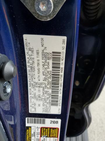 3TMJU4GN6FM175361 - 2015 TOYOTA TACOMA DOUBLE CAB PRERUNNER BLUE photo 12