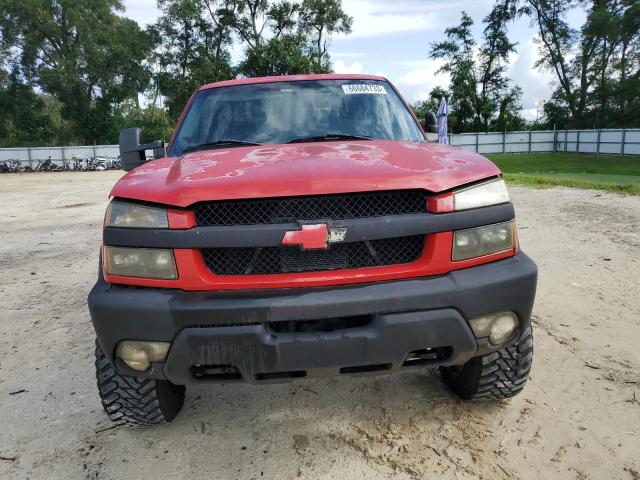 3GNGK23G72G170617 - 2002 CHEVROLET AVALANCHE K2500 RED photo 5