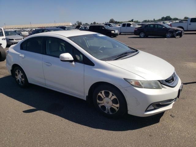 19XFB4F3XDE202905 - 2013 HONDA CIVIC HYBRID L WHITE photo 4