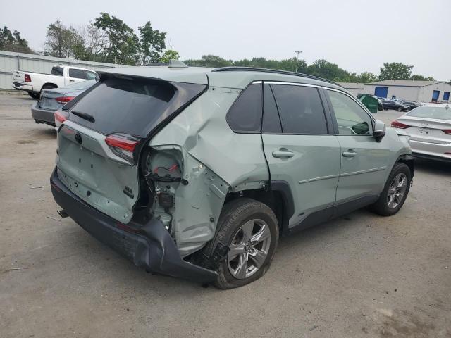 JTMRWRFV2ND139642 - 2022 TOYOTA RAV4 XLE GREEN photo 3