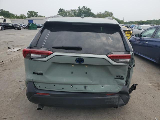 JTMRWRFV2ND139642 - 2022 TOYOTA RAV4 XLE GREEN photo 6